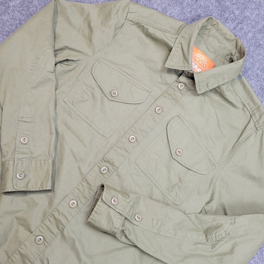 ThirtyTwo Shirt Mens Small Green Utility Outdoor Techwear Repel Snowboarding